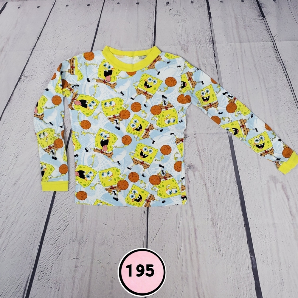 SpongeBob Small Kids Pajama Top – Cartoon Sleepwear Shirt
